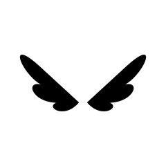 Wing silhouette design vector