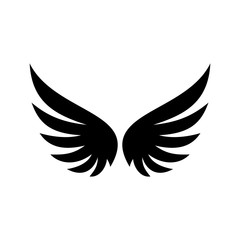 Wing silhouette design vector