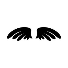 Wing silhouette design vector