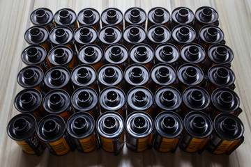 Photographic roll film 35 mm  image close up