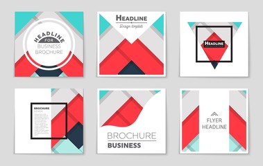 Abstract vector layout background set. For art template design, list, front page, mockup brochure theme style, banner, idea, cover, booklet, print, flyer, book, blank, card, ad, sign, sheet,, a4