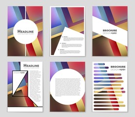 Abstract vector layout background set. For art template design, list, front page, mockup brochure theme style, banner, idea, cover, booklet, print, flyer, book, blank, card, ad, sign, sheet,, a4