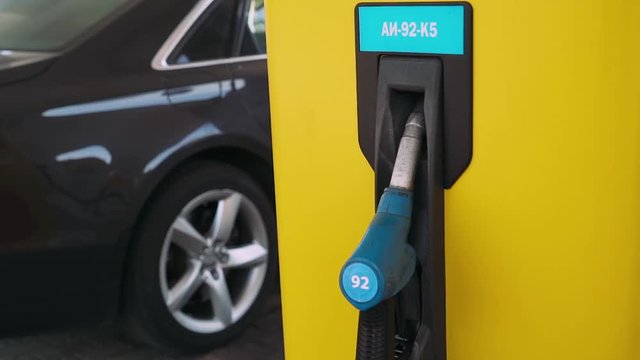 Gasoline filling station, 92 gasoline pistol.