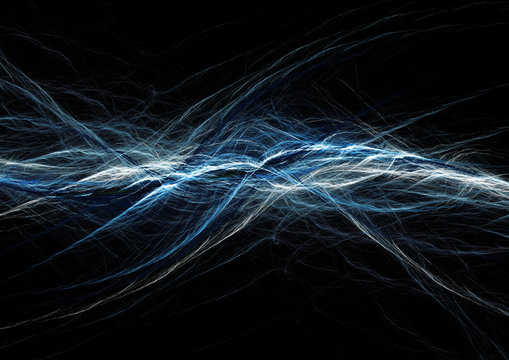 Blue astract lightning, electric background