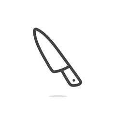 Kitchen knife icon vector