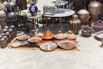 moroccan tagine with old Antiques