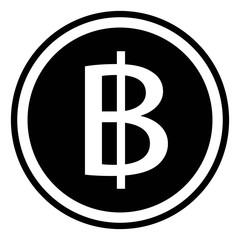 Thai baht sign currency Thailand baht coin