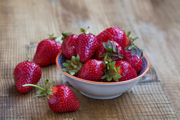 Ripe strawberries