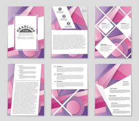 Abstract vector layout background set. For art template design, list, front page, mockup brochure theme style, banner, idea, cover, booklet, print, flyer, book, blank, card, ad, sign, sheet,, a4