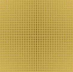 Golden grid background with in metallic design, flyer, leaflet, book cover, manual overlay, low contrasting illustration