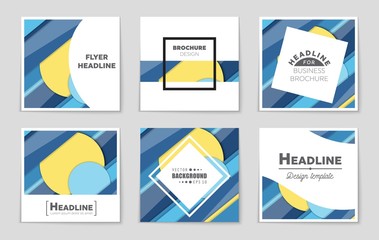 Abstract vector layout background set. For art template design, list, front page, mockup brochure theme style, banner, idea, cover, booklet, print, flyer, book, blank, card, ad, sign, sheet,, a4