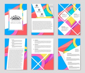 Abstract vector layout background set. For art template design, list, front page, mockup brochure theme style, banner, idea, cover, booklet, print, flyer, book, blank, card, ad, sign, sheet,, a4