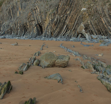 The wonderful and peculiar beach of Barrika