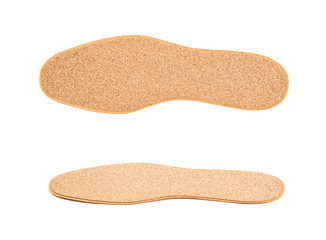 Pair of shoe insoles isolated