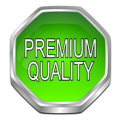 Premium Quality button - 3D illustration