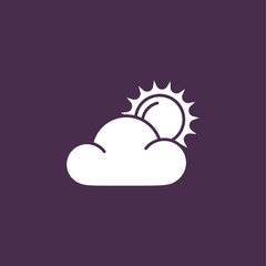 sun and cloud icon 