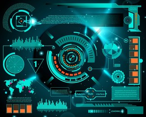 Abstract future, concept vector futuristic blue virtual graphic touch user interface HUD. For web, site, mobile applications isolated on background, techno, online design, business, gui, ui, kit, hud
