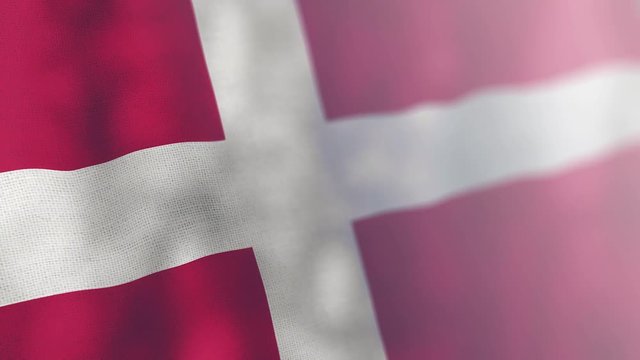 Denmark flag waving animated