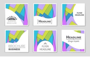 Abstract vector layout background set. For art template design, list, front page, mockup brochure theme style, banner, idea, cover, booklet, print, flyer, book, blank, card, ad, sign, sheet,, a4