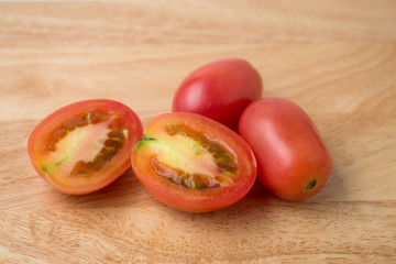 Fototapeta na wymiar plum tomatoes