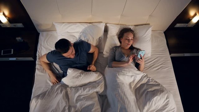 Woman refuses a man. Relationship crisis concept.