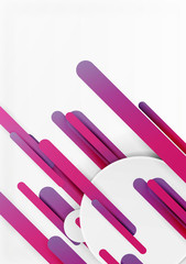 Cut 3d paper color straight lines abstract background