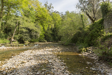 Fototapeta premium The town of lierganes in the province of cantabria