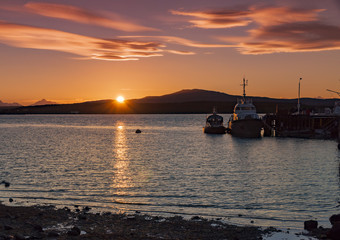 Zachód słońca w Puerto Natales, Patagonia, Chile © Rafał Bachanek