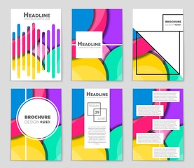 Abstract vector layout background set. For art template design, list, front page, mockup brochure theme style, banner, idea, cover, booklet, print, flyer, book, blank, card, ad, sign, sheet,, a4