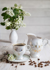 Image with a cup of coffee