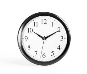 Classic clock on white background.