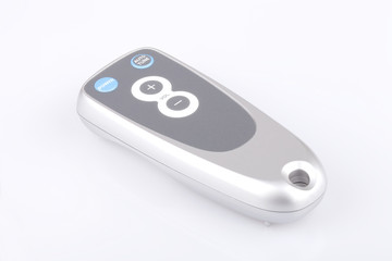 Heat pump remote control isolated on a white background.