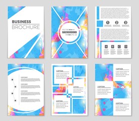 Abstract vector layout background set. For art template design, list, front page, mockup brochure theme style, banner, idea, cover, booklet, print, flyer, book, blank, card, ad, sign, sheet,, a4