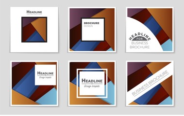 Abstract vector layout background set. For art template design, list, front page, mockup brochure theme style, banner, idea, cover, booklet, print, flyer, book, blank, card, ad, sign, sheet,, a4