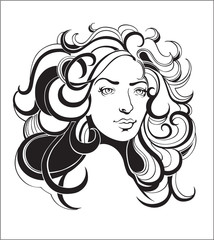 Fashionable woman portrait