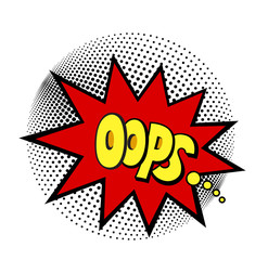 Pop art style sticker