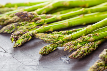 Fresh green raw asparagus