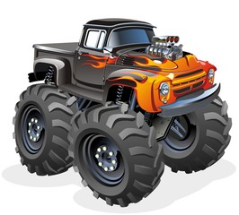 Vector Cartoon Monster Truck. Available EPS-10 vector format separated by groups and layers for easy edit © Mechanik