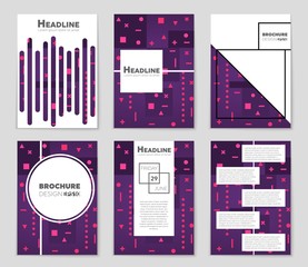 Abstract vector layout background set. For art template design, list, front page, mockup brochure theme style, banner, idea, cover, booklet, print, flyer, book, blank, card, ad, sign, sheet,, a4