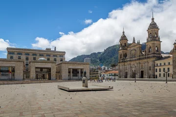 Keuken achterwand Zuid-Amerika  Bolivar Square with Cathedral and Colombian Palace of Justice - Bogota, Colombia  © diegograndi