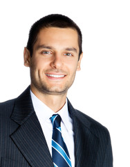  Businessman, isolated on white background