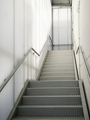 Fototapeta na wymiar Modern metal staircase