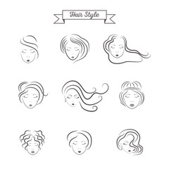 beauty hair face woman silhouette