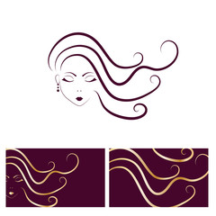beauty hair face woman silhouette