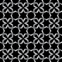 Arabic pattern on black