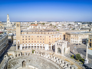 Fototapeta na wymiar Historic city center of Lecce, Puglia, Italy