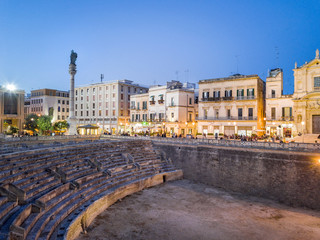 Historic city center of Lecce, Puglia, Italy