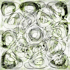 background in a green jungle style