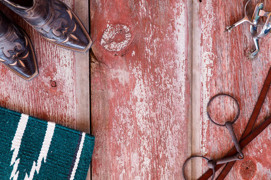 Western Riding Flat Lay - Square