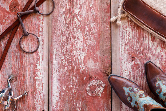 Western Riding Flay Lay - Wide